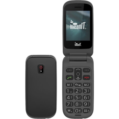 Mean IT Telefon mobilni, Dual SIM, 2.4″, SOS tipka, veliki znakovi – FLIP 1 Crni Cijene