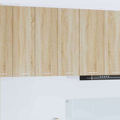 vidaXL Viseča omarica s polico Riga Sonoma hrast 60 x 31 x 80 cm Cene