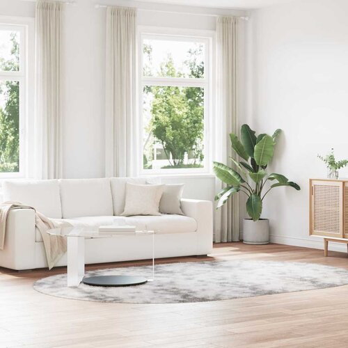 vidaXL Košata preproga svetlo siva 300x200 cm poliester Cene