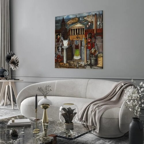  Slika - Frida Kahlo – My Dress Hangs There 80x80 Na talijanskom platnu Cene
