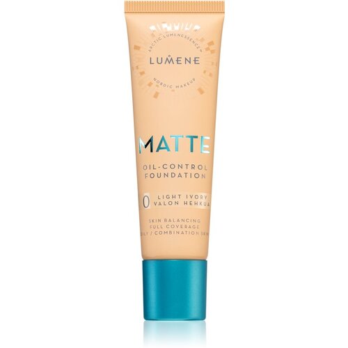 Lumene Matte Oil-Control fluidni tekoči puder za mastno in mešano kožo odtenek 0 Light Ivory 30 ml Cene