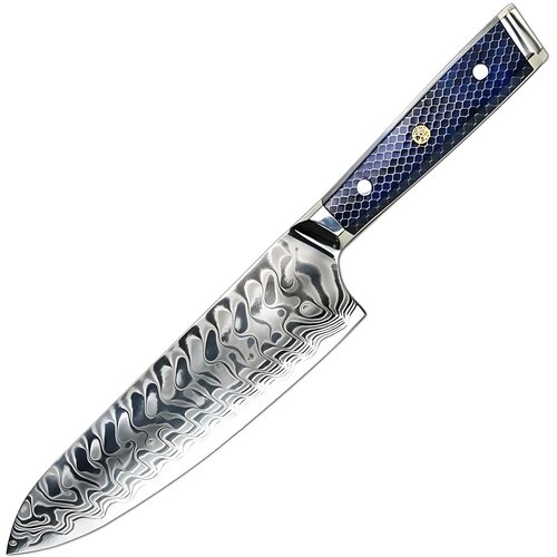 IZMAEL Damaskast kuhinjski nož YU-37418 - Chef / Modra Cene