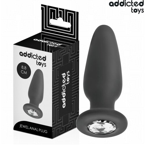 Addicted Toys Anal ANALNI ČEP Addicted Toys With Jewel Black (S) Slike