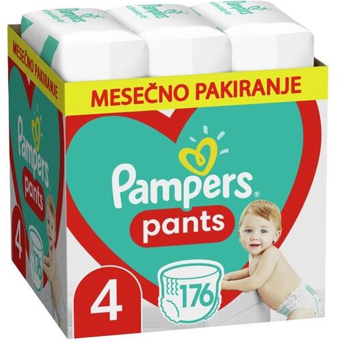 Pampers Pants hlačne pleničke, št. 4, za 9 - 15 kg, 176 kos S4 176/1 Cene