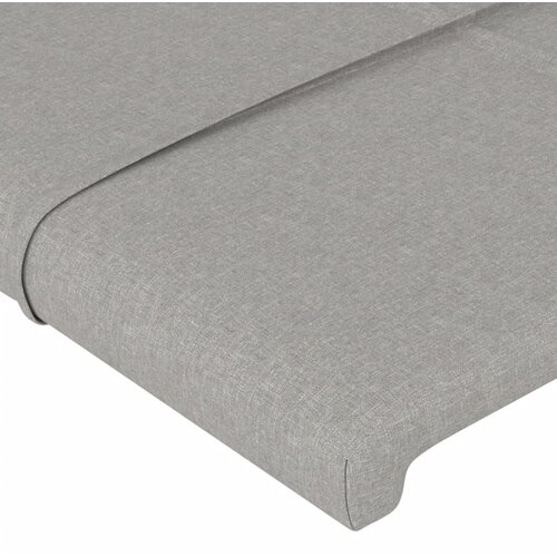 Okvir za krevet bez madraca svjetlosivi 140 x 190 cm od tkanine Slike