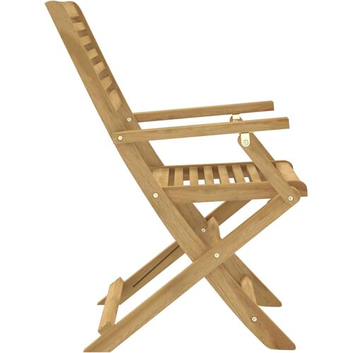  Sklopive vrtne stolice 4 kom 54,5x61,5x86,5 cm od drva bagrema Slike