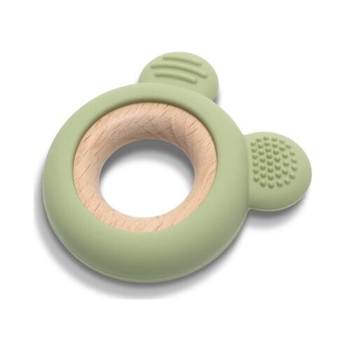 Lorelli silikonsko drvena glodalica za bebe bear - fresh green ( 10210910004 ) Cene