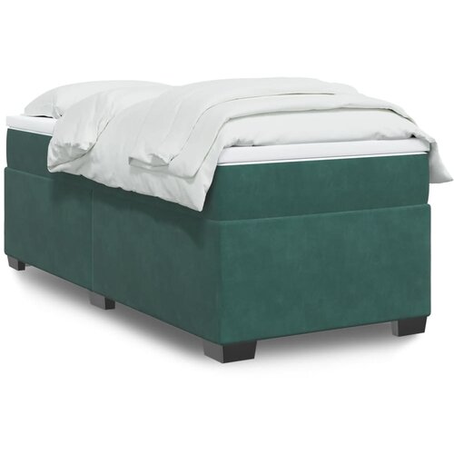 The Living Store Box spring postelja z vzmetnico temno zelena 80x200 cm žamet - Box Spring Postelja, (21428078) Slike