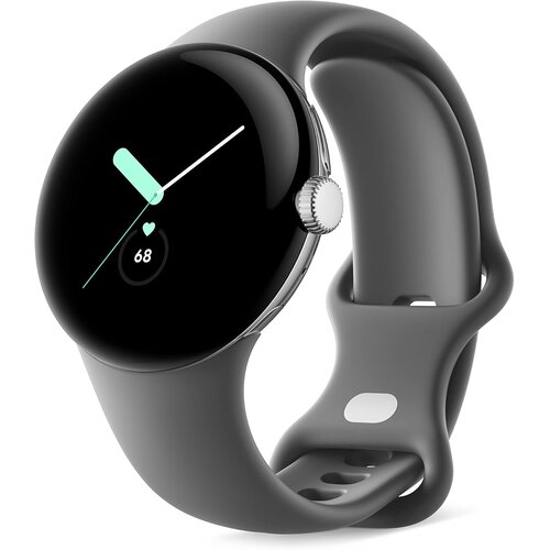 Google pixel watch lte 41mm polished silver case /charcoal band Slike