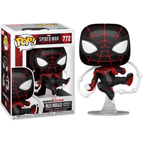 Funko pop figure marvel spiderman miles morales advanced tech suit Slike