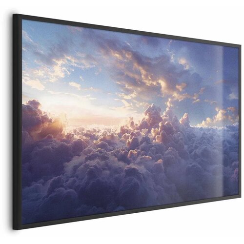  Plakat Sun in Hiding: The Golden Face of the Sky Over the Cloudy Sea 42x29.7 Crni okvir Cijene