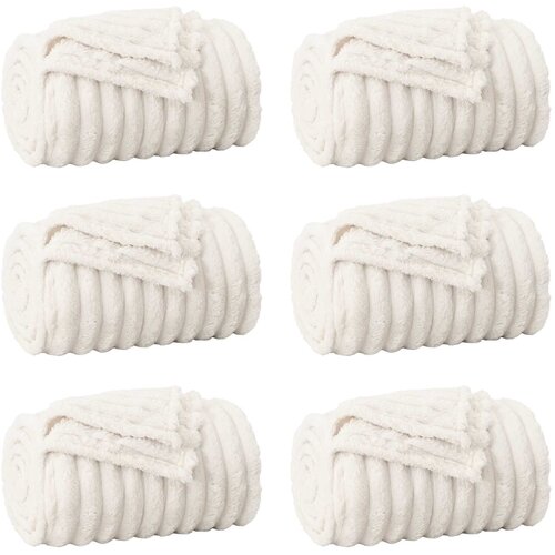  Pokrivači za bacanje 6 pcs Krema 270 x 240 cm Runo Slike