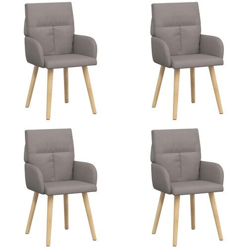vidaXL Trpezarijske stolice 4 pcs Tkanina Sivosmeđa 60 x 56 x 96 cm Cene