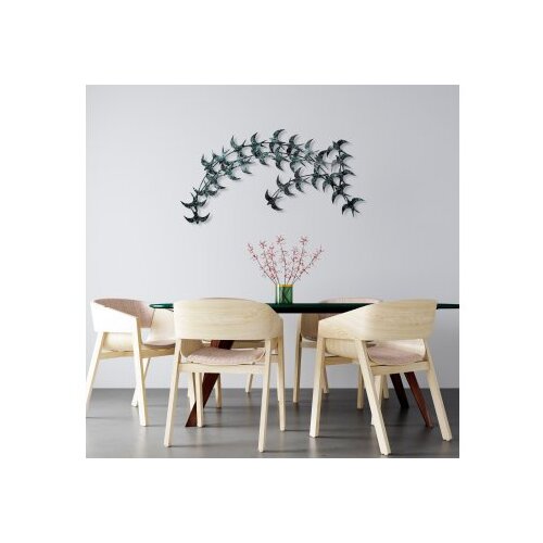 Wallxpert Zidna dekoracija Kirlangic, 75x136cm, Crna Slike