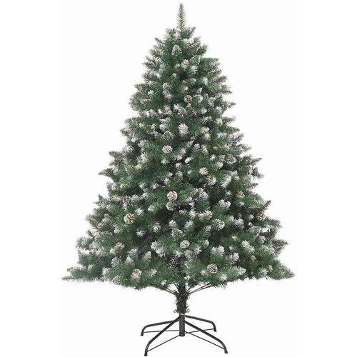 VidaXL Umjetno božićno drvce s stalakom Zelena 160 x 160 x 240 cm Slike
