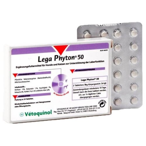 Vetoquinol preparat za pse i mačke za zaštitu jetre lega phyton, 50mg Cene