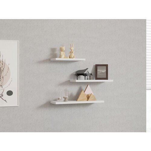 Woody Fashion Leila - White White Wall Shelf Cene