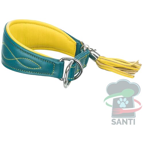 Trixie Kožna ogrlica Active Comfort Sighthound, petrolej - S&ndash;M Cene