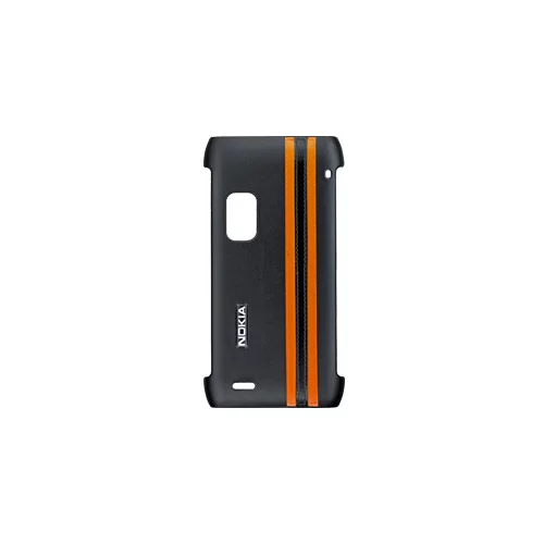 Nokia TORBICA CC-3009 črna/oranžna PVC zaščita zadnjega dela original E7