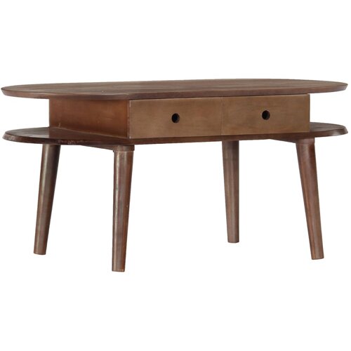 vidaXL Stolić za kavu 100 x 50 x 46 cm od masivnog bagremovog drva - 100 x 50 x 46 cm 1 Cijene
