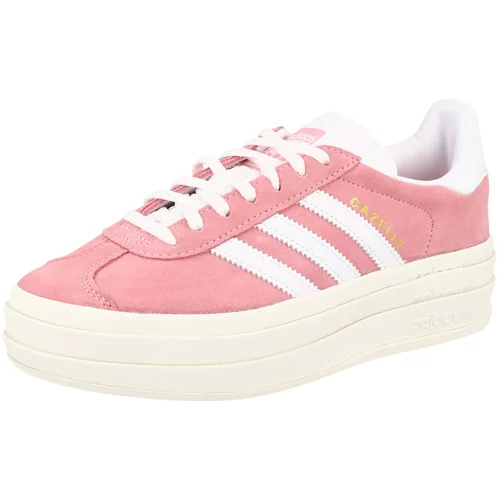 Adidas Niske tenisice 'Gazelle Bold' zlatna / roza / bijela