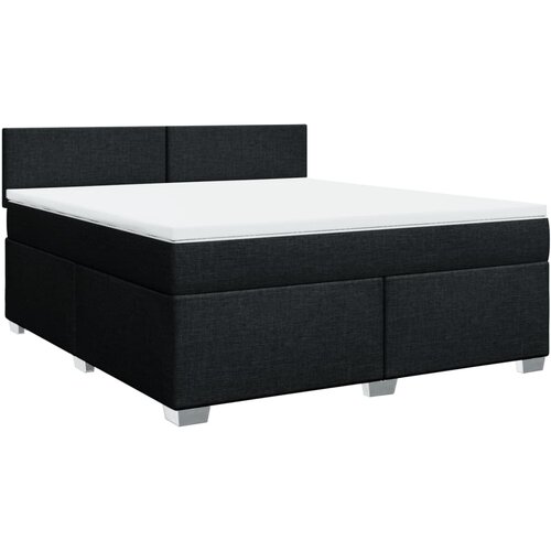Maison Chic Box spring postelja - Vzmetna postelja z vzmetnico črna 180x200 cm blago SL11663, (21883802) Cene