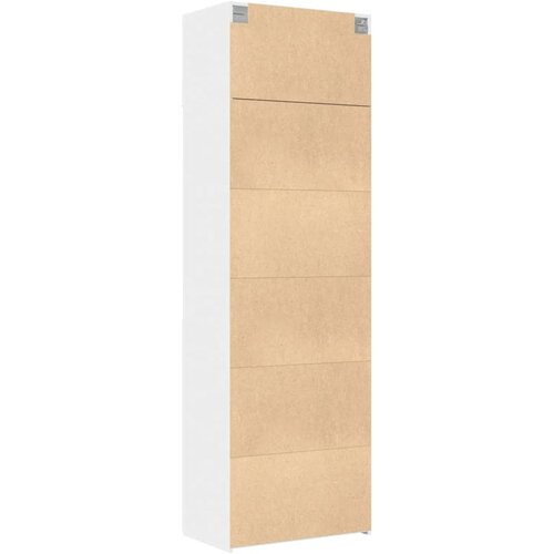  za pohranu bijeli 70 x 42,5 x 225 cm konstruirano drvo Slike