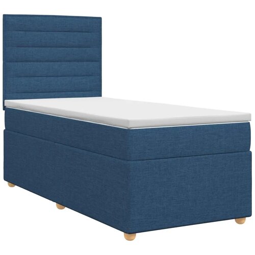  Boxspring krevet s madracem Plava 80 x 200 cm Tkanina - Plava 80 x 200 cm Dizajn linija Slike