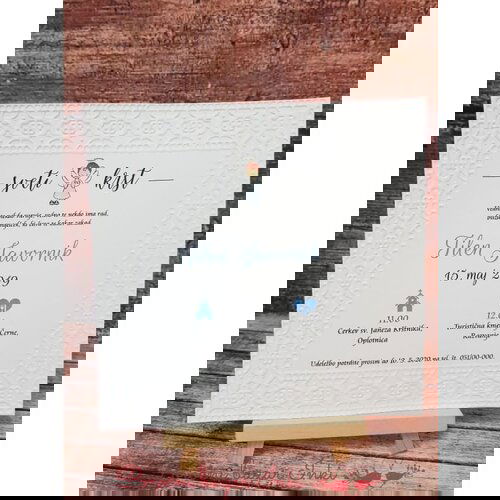  Vabilo za krst z angelčkom in potiskom REK123 Cene