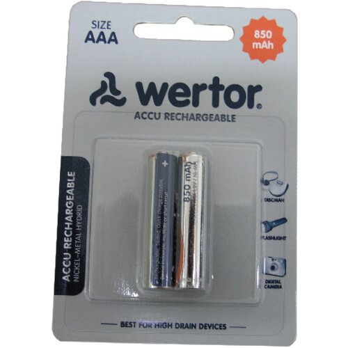  Baterija 'Wertor' 850mAh AAA 2 kosa blister Cene