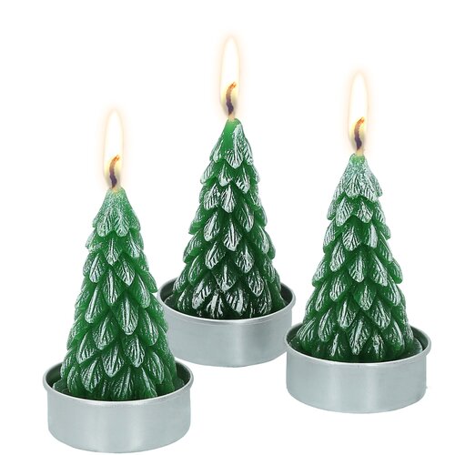 AMBIENTS set od 3 sveće u obliku jelke Slike