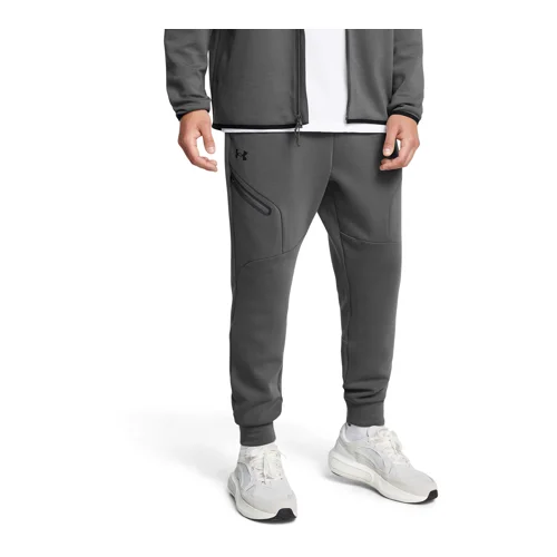 Under Armour UA Pants Unstoppable Fleece Joggers, Castlerock/Black - L, (21581780)