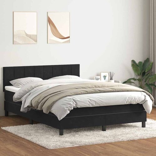 Box spring krevet s madracem crni 160x210 cm bar&scaron;unasti Cijene