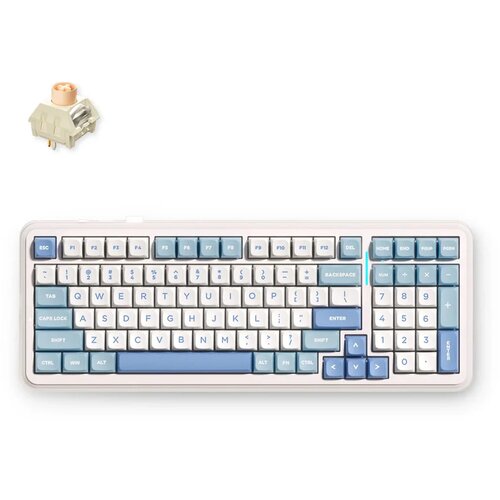 MCHOSE K99 V2 Wireless Mechanical Keyboard, Sky Blue, 98%, MC-K99V2-4 /HR znakovi/ Cijene