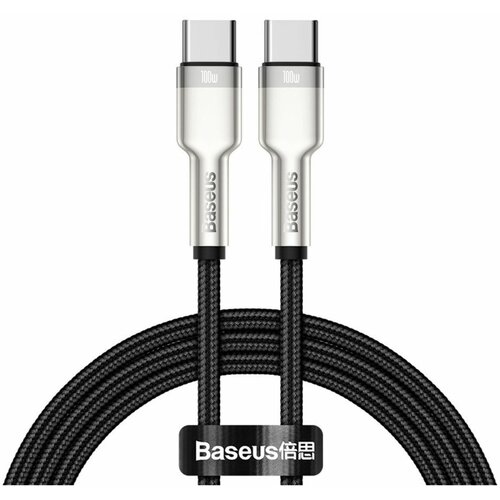 Baseus Kabel USB C-C 1m 100W 20V5A Cafule Metal črn pleten (20399040) Slike