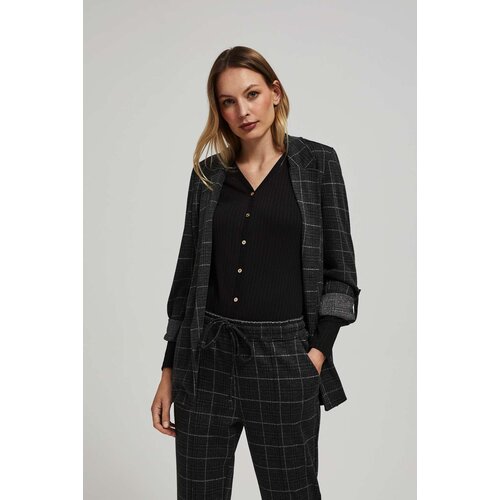 Marisse Checked Jacket With Rolled-Up Sleeves Cene