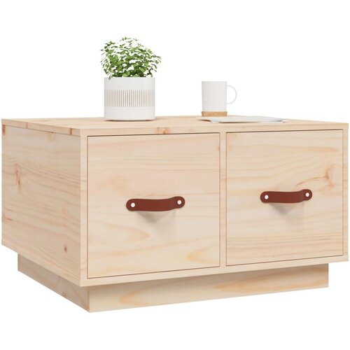VidaXL Stolić za kavu 60 x 53 x 35 cm od masivne borovine Slike