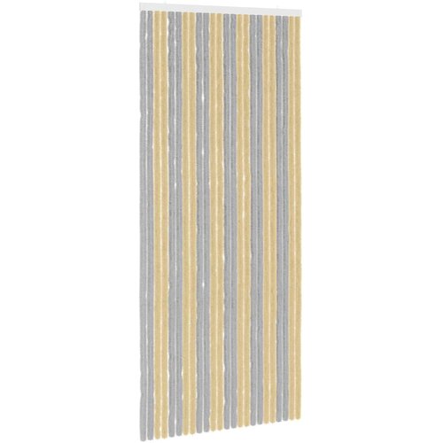 vidaXL Zavjesa protiv insekata Chenille Siva i bež 100 x 230 cm - Siva i bež (dvostripa) 100 x 230 cm Cijene