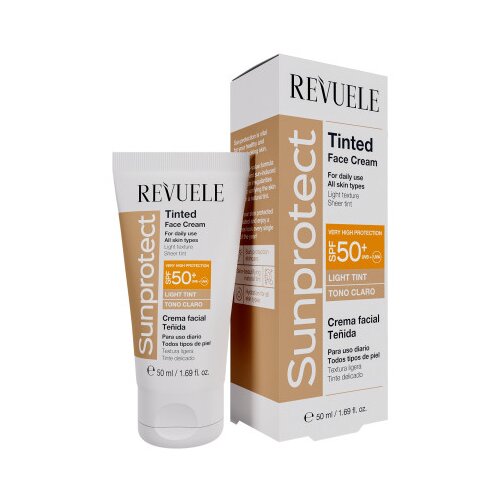 Revuele obarvana krema za obraz z zaščitnim faktorjem SPF50+ - Sunprotect Tinted Face Cream SPF50+ - Light Tint Cene