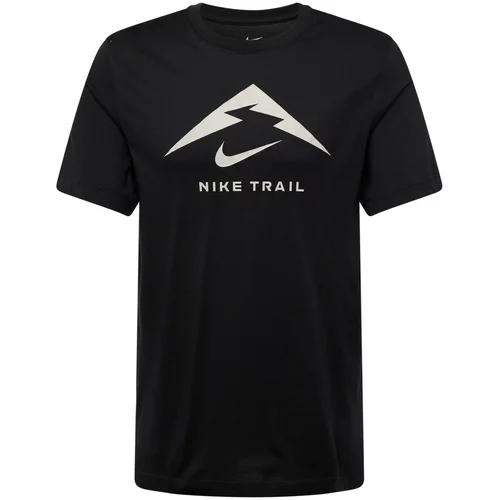 Nike Tehnička sportska majica 'TRAIL' crna / bijela
