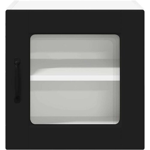 VidaXL zidni kuhinjski ormarić crna 40 x 31 x 40 cm konstruirano drvo Slike