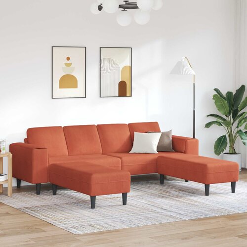 SOFA Crvena narančasta 250 x 188 x 76 cm Kordura tekstil Cene