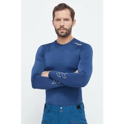 Hummel Majica z dolgimi rokavi za vadbo Topaz mornarsko modra barva