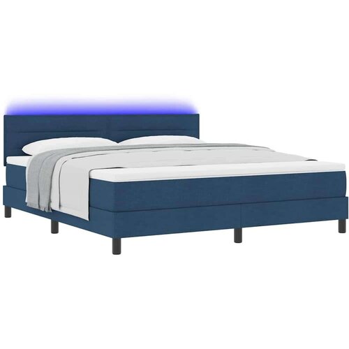 Box spring krevet s madracem Plava 180 x 200 cm tkanina Slike