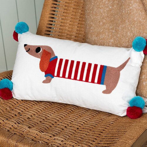 Rex London Otro&amp;scaron;ka blazina iz me&amp;scaron;anice bombaža 50x33 cm Sausage Dog &amp;ndash; Slike