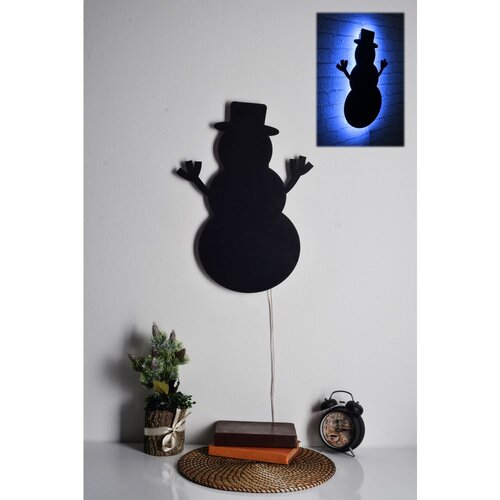 Wallity Dekorativno LED osvetljenje Snowman 2, 25x35 cm, 60 LEDs/m, 300 Lm, IP20, Crno Slike
