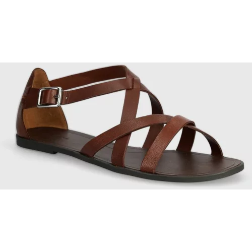 Vagabond Shoemakers Usnjeni sandali TIA 2.0 ženski, rjava barva, 5731-001-27