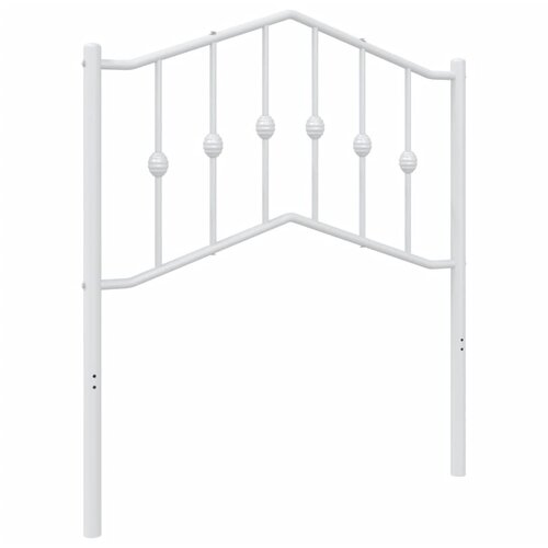 vidaXL Metalno uzglavlje za krevet  bijelo  80 cm - Bijela 80 cm 1 Cijene