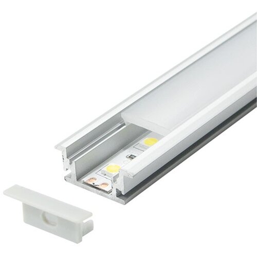 Mitea Lighting aluminijumski profil za led trake podni ugradni set sa difuzorom 11x27x2000mm MA632 Cene