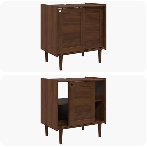  Ormarić za Lavabo - Umivaonik BILBAO Tamna karamela 75 x 50 x 80 cm Slike